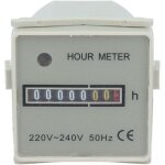 Compteur horaire mcanique hm2 / uwz48 ac 220 - 240v compteur horaire mcanique pour l'industrie domestique, ...