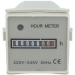 Compteur horaire mcanique hm2 / uwz48 ac 220 - 240v compteur horaire mcanique pour l'industrie domestique, ...