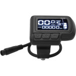 Compteur de vitesse lcd en06 pour v�lo �lectrique avec connecteur lumineux, c�ble �tanche 6 broches, ...