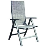 Concept - usine - lot de 2 fauteuils aluminium et toile pvc berena
