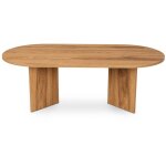 Concept - usine - raav - table basse design ovale bois 120cm Concept - usine - raav - table basse design ovale bois 120cm