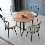 Concept - usine - bronie - table de salle  manger pliable couleur chne
