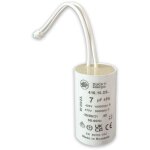 Condensateur 7 �f sp�cial volet roulant bubendorff ? 2 fils avec connecteur ? fond plat ? 450v