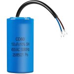 Condensateur de d�marrage cd60 150�f 450v c�ble inclus pour r�frig�rateur, moteur, pompe, g�n�rateur ...
