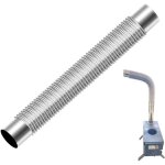 Conduit de fum�e flexible en acier inoxydable � 60 mm ? r�sistant � la chaleur ? longueur 50 cm pour ...