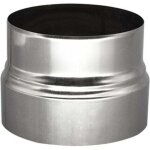 [jamais utilis�] r�duction de conduit de po�le de 120 mm � 110 mm - raccordement de po�le - acier inoxydable ...