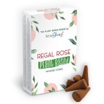 Cnes d'encens  base de plantes - regal rose - vendu par 1