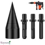 Cnes fendeuse bche, multi - fonctionnel vis, bches  bois fendage cne forets outils de forage accessoires, ...