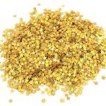 Confettis toile or, 60g confettis scintillants pour dcoration de nol, dcoration de table, paillettes ...