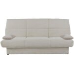 Conforteam - banquette clic - clac - 3 places - tissu - beige - 190 x 90 x 92 cm - clem