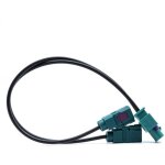 Connecteur adaptateur d'antenne 2xfakra - 2xfakra pour audi, mercedes, bmw, vw, opel, peugeot, renault ...