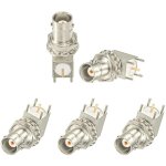 Csparkv - connecteur bnc 50 ohms bnc femelle bulkhead  souder pcb montage connecteur angle droit adaptateur ...