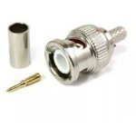 Connecteur bnc m�le � sertir 30 pi�ces pour syst�me de vid�osurveillance, coupleur femelle bnc rg59