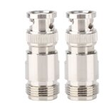 Connecteur coaxial rf m�le n vers bnc, 2 pi�ces, adaptateur convertisseur f / m droit