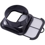 Connecteur de conduit de 148 mm, bride en abs, connecteur de tuyau de ventilateur avec filtre pour ventilation ...