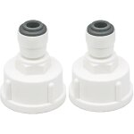 Connecteur de conduite d'eau pour r�frig�rateur, 2 pi�ces, connecteur rapide 1 / 4  converti en connecteur ...