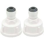 Connecteur de conduite d'eau pour r�frig�rateur, 2 pi�ces, connecteur rapide 1 / 4  converti en connecteur ...