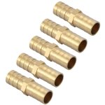 Connecteur droit barbel�, adaptateur de tuyau droit bidirectionnel laiton raccord de tuyau raccord de ...