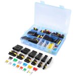 Connecteur �lectrique imperm�able � la voiture terminal 1 / 2 / 3 / 4 / 5 / 6 pin way + fusibles - 240pcs ...