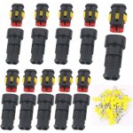 Connecteur �tanche 12 v, connecteur �lectrique �tanche, bornes m�les et femelles de 1, 5 mm, connecteur ...