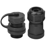 Connecteur femelle rj45 �tanche ip67, connecteur de prise de c�ble r�seau cat5 / 6, connecteur de c�ble ...