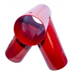 Wovar - connecteur pivotants rond pour poteaux 10 cm - rouge