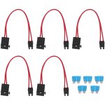 Connecteur porte - fusible de voiture, 5 pices, mini extension de fil robuste pour vhicule atm 20a ...