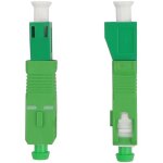 Connecteur rapide fibre optique, 2 pi�ces sc / apc femelle vers lc / apc m�le, vert coupleur pour fibres ...