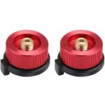 Connecteur de r�chaud de camping, 2 pi�ces adaptateur de gaz camping, adaptateur de bo�teille de gaz, ...