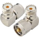 Connecteur uhf connecteur coaxial � angle droit fiche m�le uhf pl259 � jack uhf femelle so239 connecteur ...