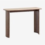 Console d'entr�e 105x35 cm en travertin et bois d'acacia casilda sklum travertine