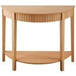 Calicosy - console arrondie avec effet vague à 2 niveaux h76 cm - bologne Calicosy - console arrondie avec effet vague à 2 niveaux h76 cm - bologne