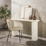 Console blanche en marbre composite taj Console blanche en marbre composite taj