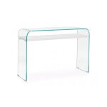 Iperbriko - console en bois blanc 110x35x75