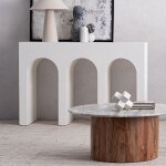 Bizzotto - console design 120x40x80 cm blanc - arca
