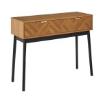 Paris prix - console design 2 tiroirs 'felix' 100cm marron