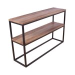 Paris prix - console design double 'rise' 110cm naturel & noir Paris prix - console design double 'rise' 110cm naturel & noir