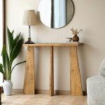 Console d'entre en bois clair - 3 pieds sitia