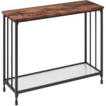 Console entree, meuble de rangement, console d'entree - marron 85x30x81cm, table console, table d'entr�e ...