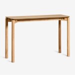 Console d'entr�e rectangulaire 120x40 cm en mdf avec placage ch�ne munden sklum