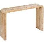 Console exotique bois d'acacia 120 cm naturel - dana