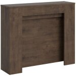 Console extensible 90x25 / 211 cm kiba noyer