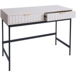 Console hhg - 232, table pour t�l�phone, table d'appoint, tiroir industriel en m�lamine 85x100x40cm, ...