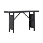 Paris prix - console de jardin 'padova' 120cm noir