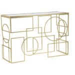 Mauroferretti - console en mtal plateau en verre marie 120 x 41 x 81 cm
