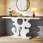 Tribesigns - console moderne pour entrée, table basse étroite en bois de 140 cm, pour salon, couloir, ... Tribesigns - console moderne pour entrée, table basse étroite en bois de 140 cm, pour salon, couloir, ...