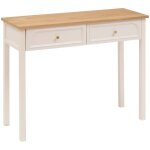 Console mohea ivoire 2 tiroirs - atmosphera cr�ateur d'int�rieur