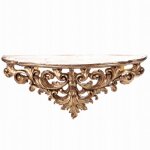 Console murale dore lgante - tagre baroque pour chambre d'enfant