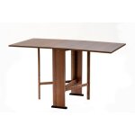 Toscohome - console pliante peu encombrante coloris noyer 21x74x78h cm - misty