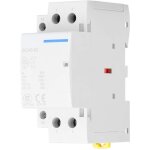 Contacteur ac, 2p 2no 63a 24v 220v / 230v 50 / 60hz contacteur ac domestique montage sur rail din 35mm ...